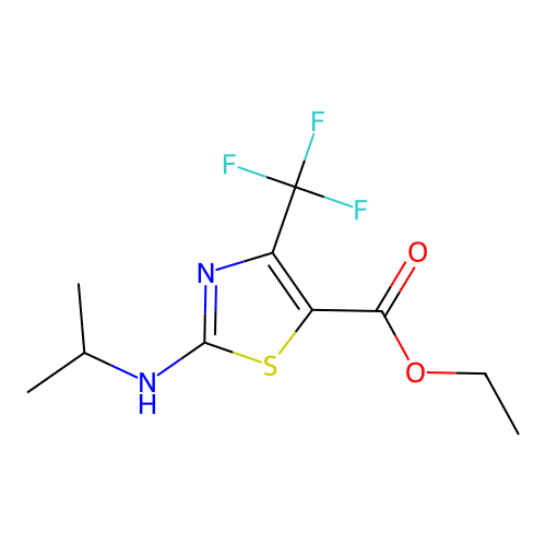 Ethyl 2-(isopropylamino)-4-(trifluoromethyl)thiazole-5-carboxylate structure