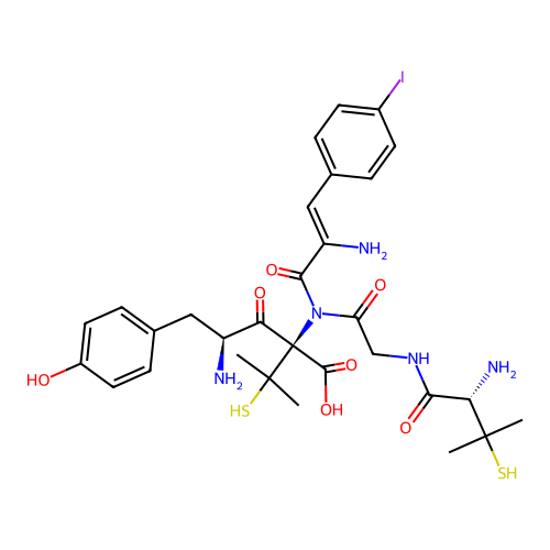 Enkephalin, pen(2,5)-4'-iodo-phe(4)- structure