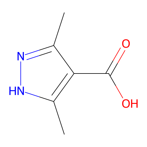 3,5-dimethyl-1H-pyrazole-4-carboxylic acid structure