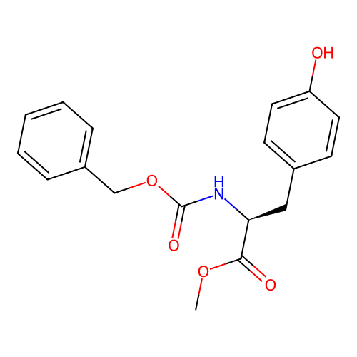 N-[(Phenylmethoxy)carbonyl]-L-tyrosine methyl ester structure
