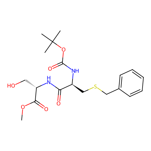 Boc-Cys(Bzl)-Ser-OMe structure