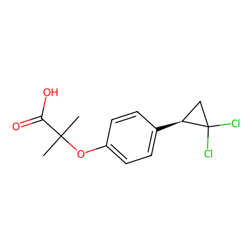 Ciprofibrate, (R)- structure