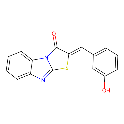 2-(3-hydroxybenzylidene)[1,3]thiazolo[3,2-a]benzimidazol-3(2H)-one structure