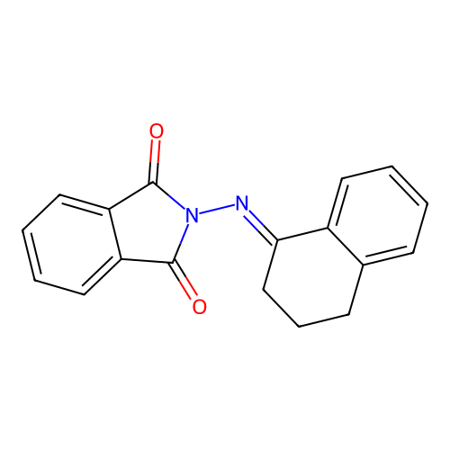2-[(1E)-3,4-dihydronaphthalen-1(2H)-ylideneamino]-1H-isoindole-1,3(2H)-dione structure