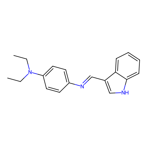 4-N,4-N-diethyl-1-N-[(E)-indol-3-ylidenemethyl]benzene-1,4-diamine structure