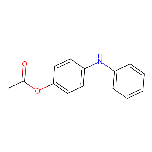(4-Anilinophenyl) acetate structure