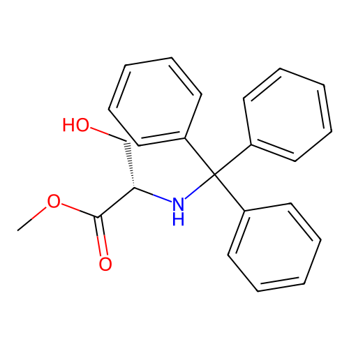 N-(Triphenylmethyl)-L-serine methyl ester structure