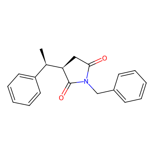 (R)-1-Benzyl-3-((S)-1-phenylethyl)pyrrolidine-2,5-dione structure