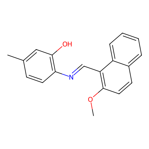 2-{[(E)-(2-methoxynaphthalen-1-yl)methylidene]amino}-5-methylphenol structure