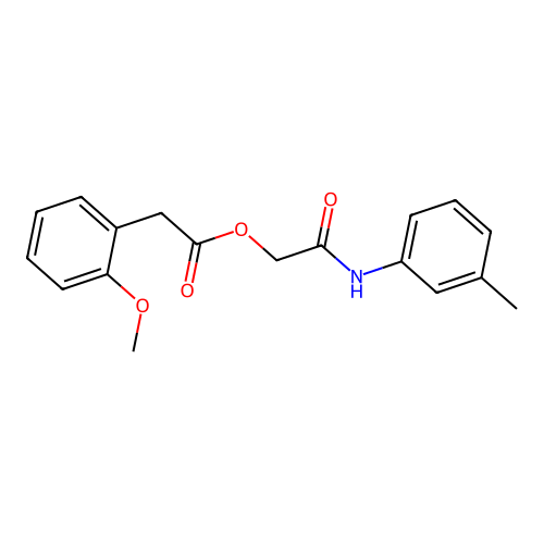 [2-(3-Methylanilino)-2-oxoethyl] 2-(2-methoxyphenyl)acetate structure