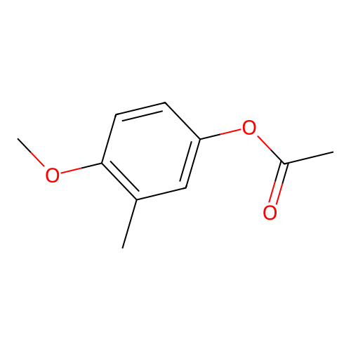 (4-Methoxy-3-methylphenyl) acetate structure