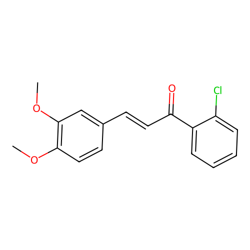 (2E)-1-(2-Chlorophenyl)-3-(3,4-dimethoxyphenyl)prop-2-en-1-one structure