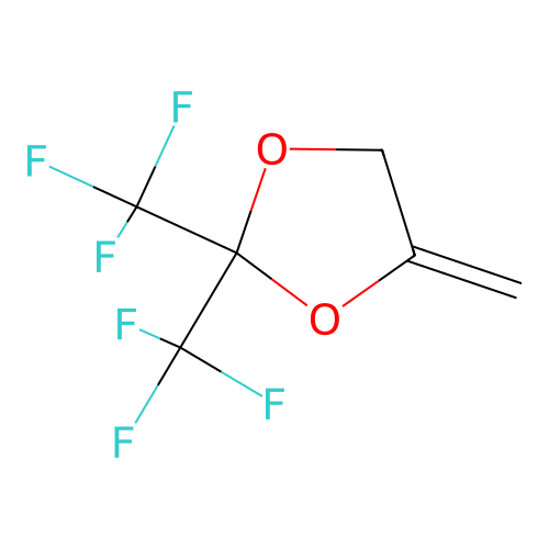 2,2-Bis(trifluoromethyl)-4-methylene-1,3-dioxolane structure
