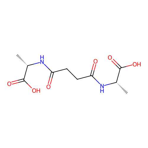 DL-Alanine, N,N'-(1,4-dioxo-1,4-butanediyl)bis- structure