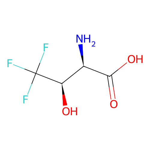 syn-(2R,3R)-4,4,4-trifluorothreonine structure