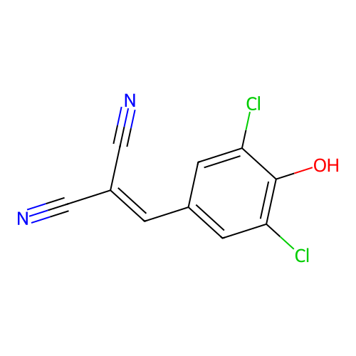(3,5-Dichloro-4-hydroxybenzylidene)propanedinitrile structure