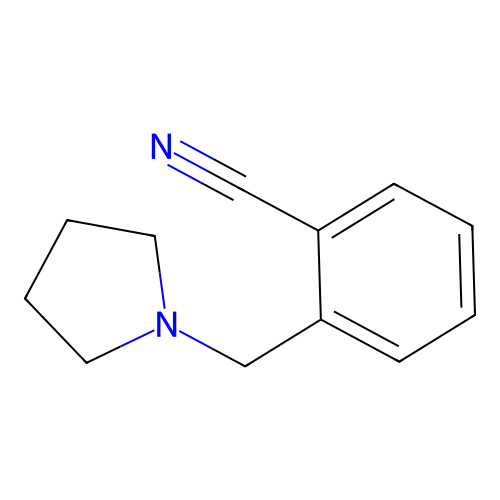 2-((Pyrrolidin-1-yl)methyl)benzonitrile structure