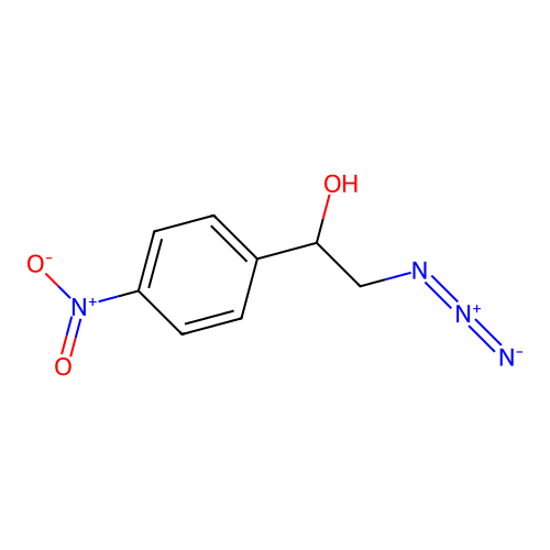 2-Azido-1-(4-nitrophenyl)ethan-1-ol structure