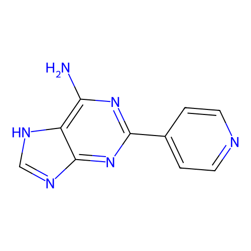 2-pyridin-4-yl-7H-purin-6-amine structure