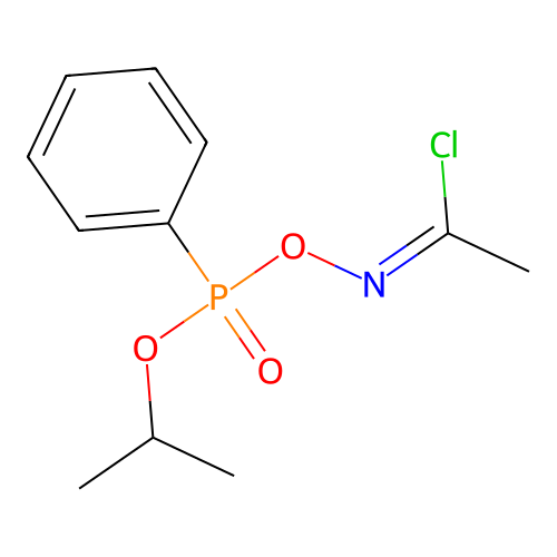 1-Chloro-N-(phenylpropan-2-yloxyphosphoryl)oxyethanimine structure