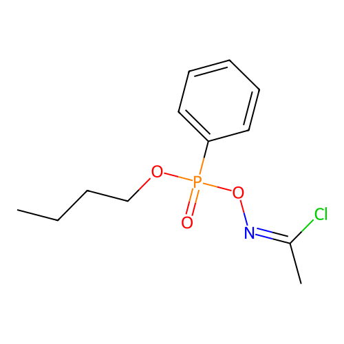 N-(Butoxyphenylphosphoryl)oxy-1-chloroethanimine structure