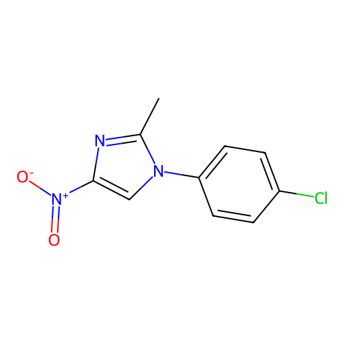 1-(4-Chlorophenyl)-2-methyl-4-nitro-imidazole structure