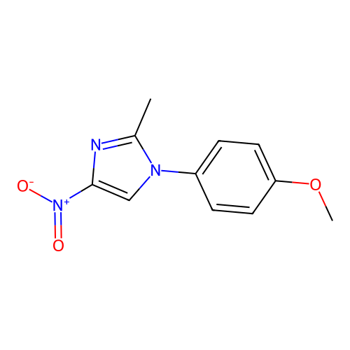 1-(4-Methoxyphenyl)-2-methyl-4-nitroimidazole structure