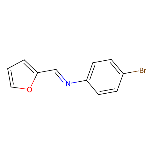 N-(4-bromophenyl)-1-(furan-2-yl)methanimine structure