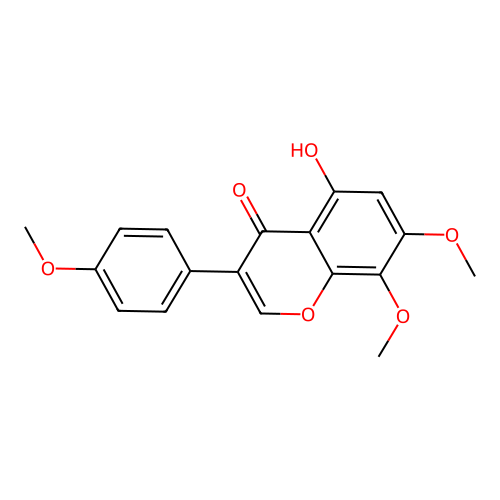 Isotectorigenin, 7-methyl ether structure