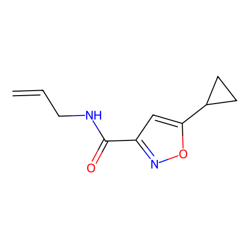 n-Allyl-5-cyclopropylisoxazole-3-carboxamide structure