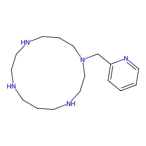 1,4,8,11-Tetraazacyclotetradecane, 1-(2-pyridinylmethyl)- structure