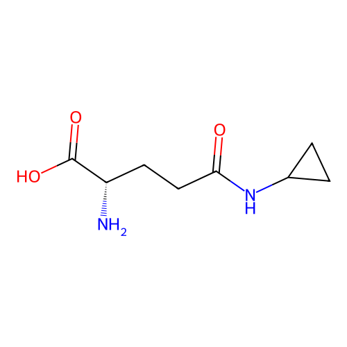 (2S)-2-amino-5-(cyclopropylamino)-5-oxopentanoic acid structure