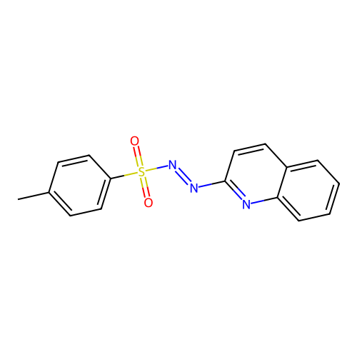 2-{(E)-[(4-methylphenyl)sulfonyl]diazenyl}quinoline structure