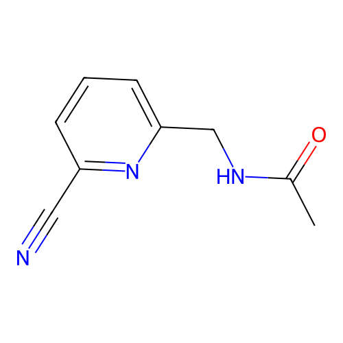 6-Acetylaminomethyl-2-pyridinecarbonitrile structure