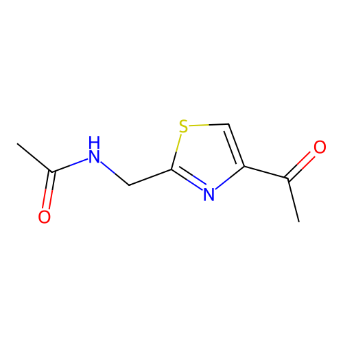 4-Acetyl-2-(acetylaminomethyl)thiazole structure