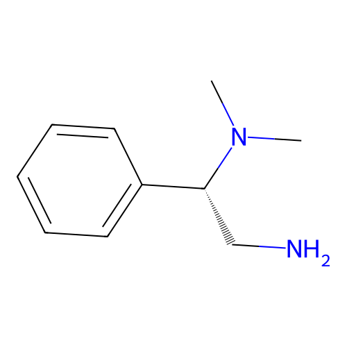 [(1S)-2-amino-1-phenylethyl]dimethylamine structure