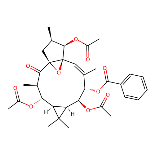 7-Benzoylingol-3,8,12-triacetate structure