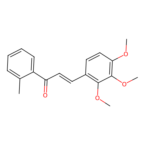 (2E)-1-(2-Methylphenyl)-3-(2,3,4-trimethoxyphenyl)prop-2-en-1-one structure
