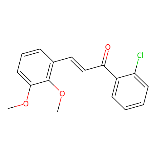 (2E)-1-(2-Chlorophenyl)-3-(2,3-dimethoxyphenyl)prop-2-en-1-one structure