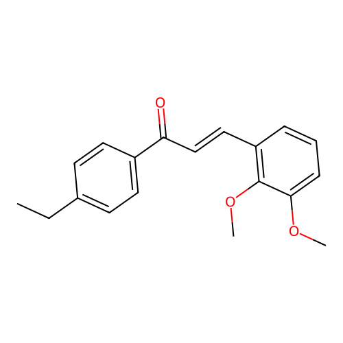 (2E)-3-(2,3-Dimethoxyphenyl)-1-(4-ethylphenyl)prop-2-en-1-one structure