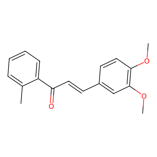 (2E)-3-(3,4-Dimethoxyphenyl)-1-(2-methylphenyl)prop-2-en-1-one structure