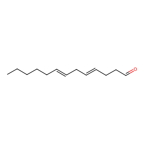 Trideca-4,7-dienal structure