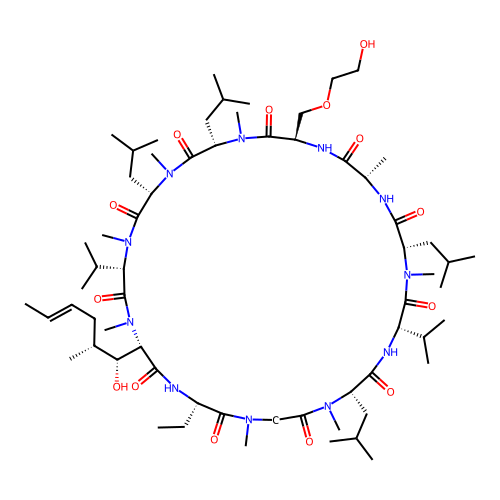 Oxeclosporin structure