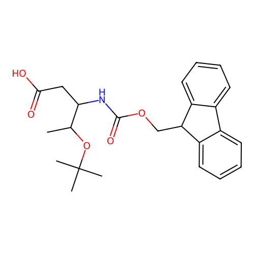 Fmoc-beta-Homothr(tBu)-OH structure