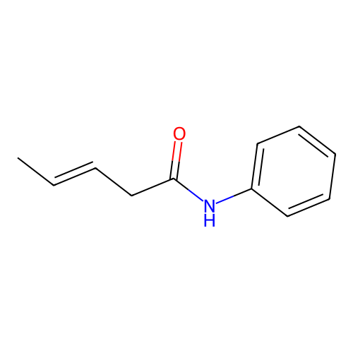 Pent-3-enanilide structure