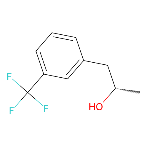 (S)-1-(3-trifluoromethylphenyl)-propan-2-ol structure