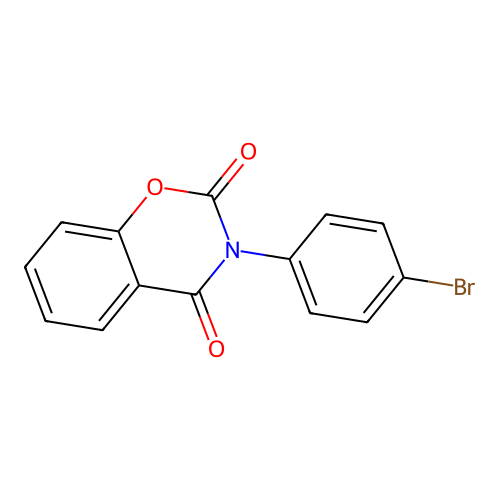 3-(4-Bromophenyl)-1,3-benzoxazine-2,4-dione structure