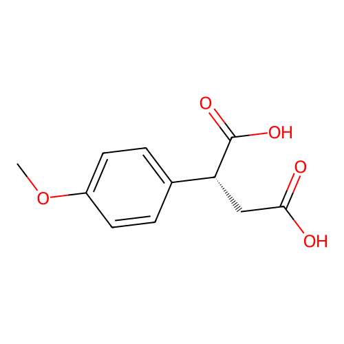 (2R)-2-(4-甲氧基苯基)丁二酸 structure