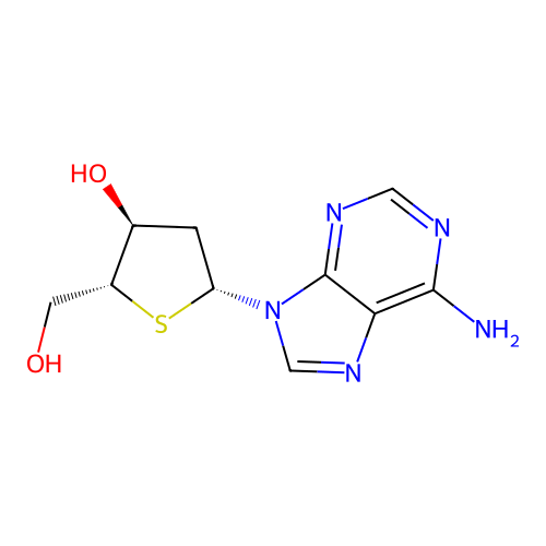 2'-Deoxy-4'-thioadenosine structure