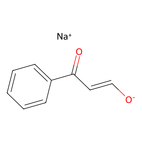 Sodium 3-oxo-3-phenylprop-1-en-1-olate structure